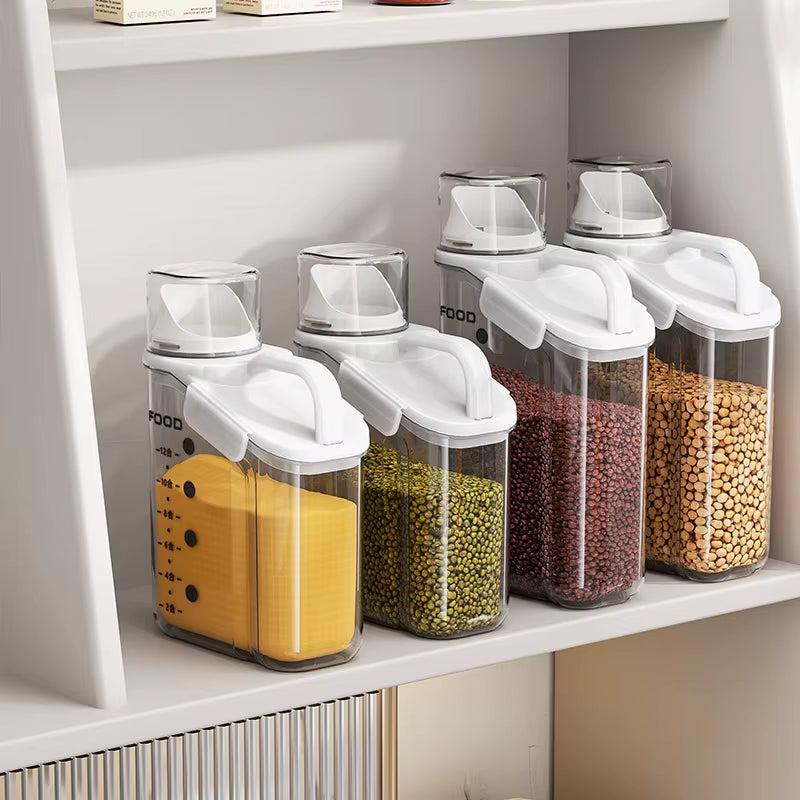 Rice Storage Bucket with Measuring Cup