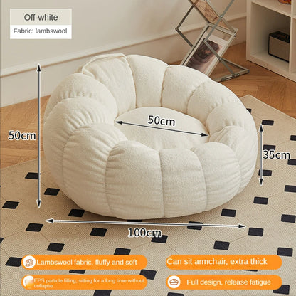 Lazy Sofa Sofa Chair Balcony Leisure Sleep Sofa Living Room Sofas Modern Easy Chair Small Sofa with Stool Bedroom Furniture